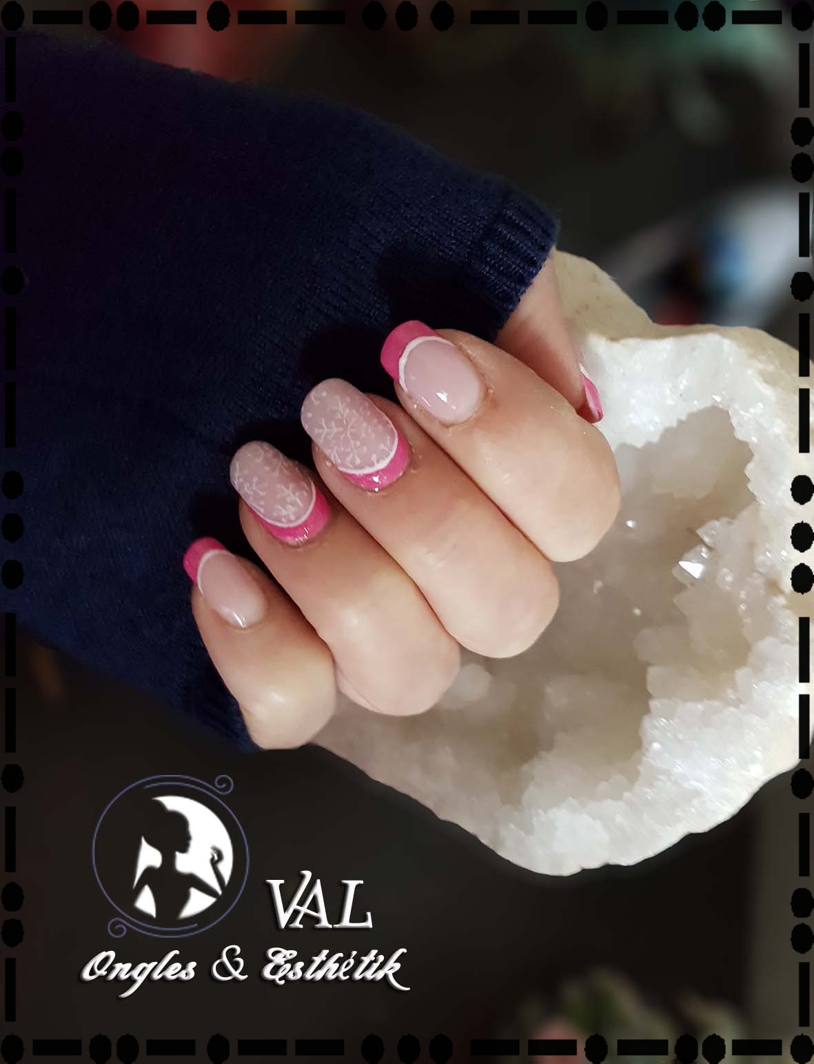 Gel nude & French Rose