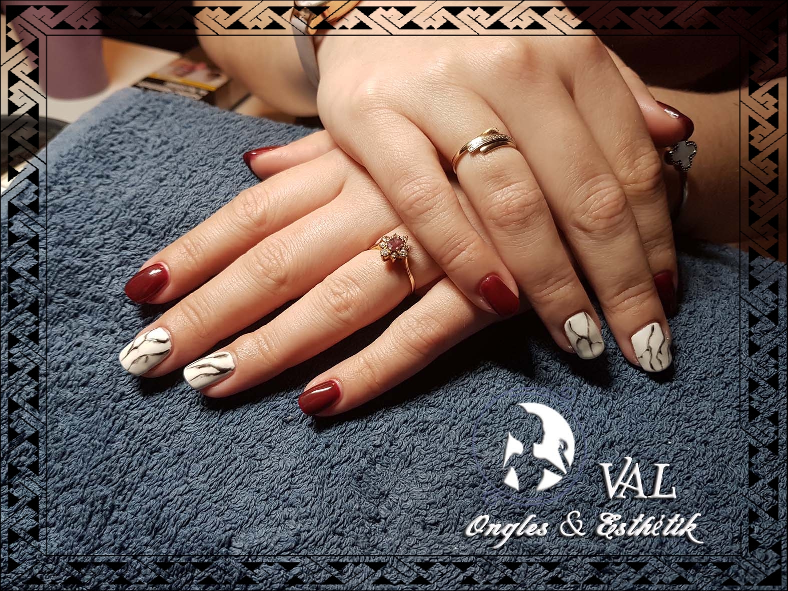 Gel - Semi Permanent et Nail Art Marbré