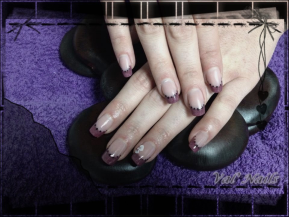 pose résine violet & déco's acrylique
