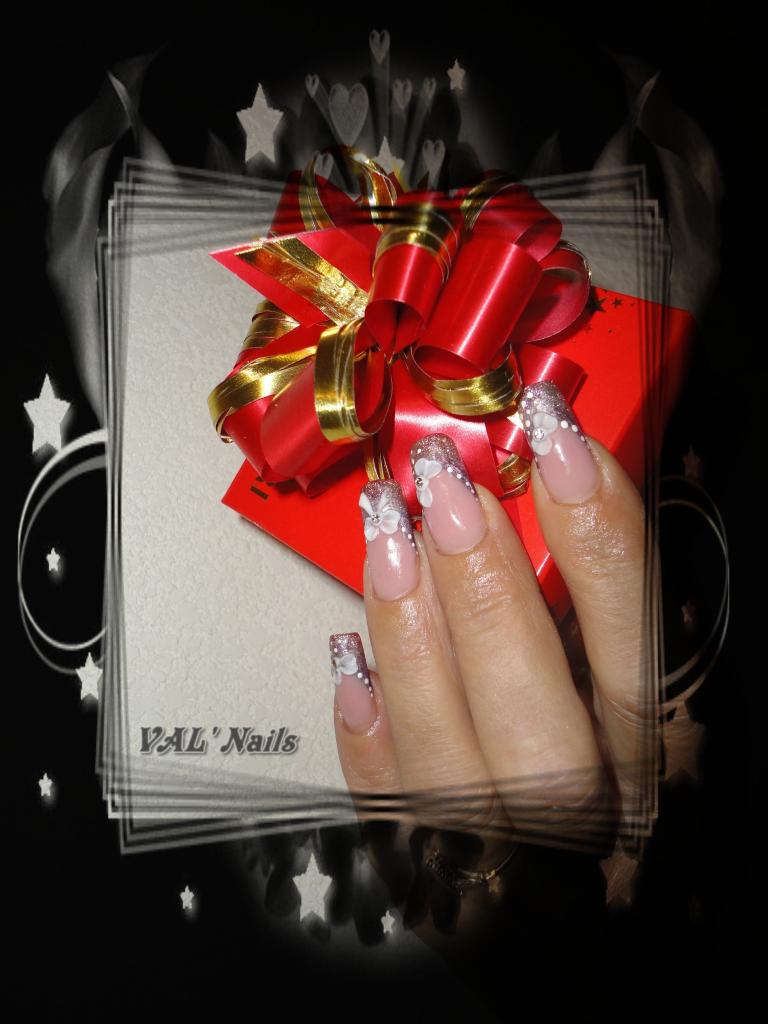 paillettes & noeuds résine 3d